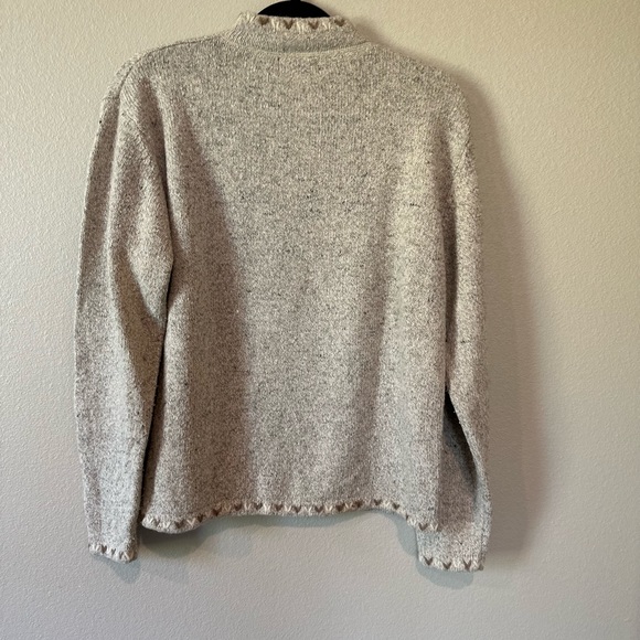 Vintage Woolrich Sweater / Pull over, Ramie Wool Blend fleece lined neck. Size L - Picture 5 of 5